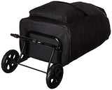 Kenneth Cole Reaction Polyester 2-Wheel Urban Shopping Cart with Removable Shopping Bag, Black