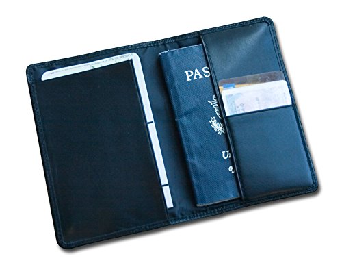 Dacasso Leather Passport Holder, Classic Black (A1042)