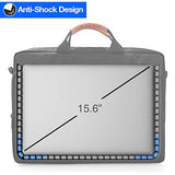 tomtoc Laptop Briefcase, 15-15.6 Inch Multi-Functional Laptop Shoulder Messenger Bag for 15-inch MacBook Pro, Dell XPS 15, Surface Book 2, Ultrabooks, Chromebooks, Notebooks