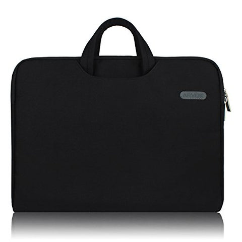 Arvok 17 17.3 Inch Water-resistant Canvas Fabric Laptop Sleeve With Handle Zipper Pocket/Notebook