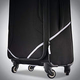 American Tourister Re-Flexx Expandable Softside Checked Luggage With Spinner Wheels, Black/White