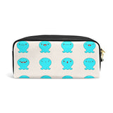 Colourlife Kawaii Octopus Emoticons Pu Leather Pencil Case Holder Pouch Makeup Bags For Boys