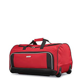 American Tourister Fieldbrook Xlt 4Pc Set (Bb/Wh Dfl/21/25 Upright), Red/Black