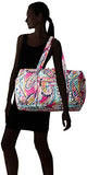 Vera Bradley Iconic Large Travel Duffel, Signature Cotton,Wildflower Paisley, Wildflower Paisley, One Size