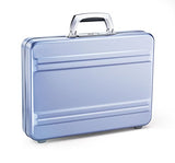 Zero Halliburton Slimline Aluminum Attache Case In Polished Blue