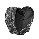 Letter Beads Black White Girls and Boys Backpack, Student Backpack Fashion Leisure Travel Junior University Backpack Canvas Student Bag Suitable for 14 Inch Laptop Computers 41cm x 29cm x 20cm