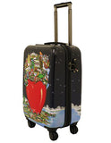 Charles Fazzino "In The Center Of It All At Night" - 22" Carry-On Luggage By Visionair Luggage