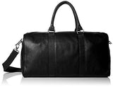 Cole Haan Men's Pebble-Leather Duffle Bag, black