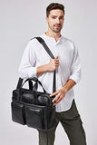 BOSTANTEN Leather Briefcase Messenger Business Bags 17" Laptop Handbag for Men