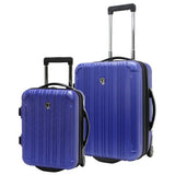 Traveler'S Choice New Luxembourg 2Pc Carry-On Hardside Luggage Set (Royal Blue)