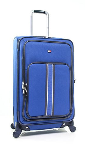 Tommy Hilfiger Signature Solid 24" Expandable Spinner, Blue