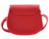 Kids Girls Soft Leather Shoulder Purse with Tassel Mini Crossbody Bag