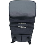 Ben Sherman Heathered Polyester Dual Compartment Flapover 15” Computer Travel Backpack, Navy, One