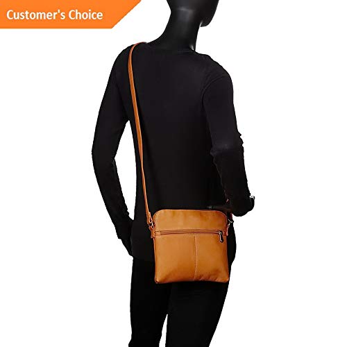 Sandover Le Donne Leather Caspian Crossbody 4 Colors Cross-Body Bag NEW | Model LGGG - 9665 |