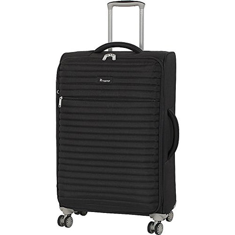 It Luggage 27.4" Quilte Lightweight Expandable Spinner, Black