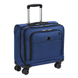 Delsey Luggage 4 Wheel Spinner Mobile Laptop Briefcase, Blue One Size