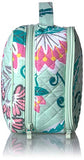 Vera Bradley Iconic Large Blush & Brush Case, Signature Cotton, Mint Flowers