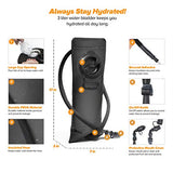 Diaz Sport Tactical Molle Hydration Pack Backpack with 3L Water Bladder. Lightweight & Durable Military Daypack Keeps Water Cold Up to 4 Hours | for Hiking Running Cycling Camping Biking | Tan Khaki