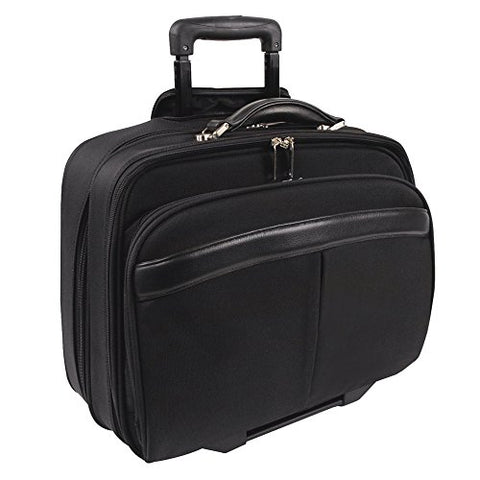 Bugatti Business Case on Wheels, Nylon, Black