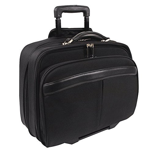 Bugatti Business Case on Wheels, Nylon, Black