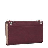 Nikky Women'S Rfid Blocking Trifold Wallet Travel Purse, Burgundy, One Size