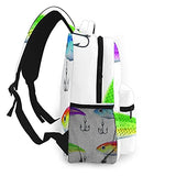 Multi leisure backpack,Set Of Fishing Lures, travel sports School bag for adult youth College Students