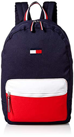Tommy Hilfiger Women's Backpack Patriot Colorblock Canvas, Core Navy