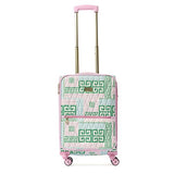 Macbeth Women'S Prepset 21In Rolling Luggage Suitcase Pink, Green