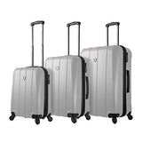 Mia Toro Italy Tosetti Hardside Spinner Luggage 3pc Set,White