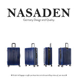 NaSaDen Suitcases with wheels Large luggage TSA Lock ABS+PC [Coffee Gold] 29-Inch German Design lightweight away luggage