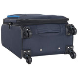 Ben Sherman Houndstooth Hike 20" Lightweight Softside Expandable 4-Wheel Spinner Carry-On Suitcase,