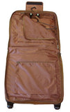 Amerileather Wheeled Leather Garment Bag (Brown)