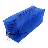 𝐊𝐢𝐧𝐠𝐬𝐥𝐞𝐲 Quilted Cosmetic Bag - Multi-Purpose Zipper makeup Bag Pouch - Cosmetic Bag Pouch Handy Organizer - Cosmetic Bag Organizer Pouch for Travel with Zipper, Blue - Lot of 2