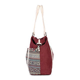 Z•G Women Retro Multi-purpose Tote bag Stylish bag Shoulder bag Messenger Bag Diaper bag for