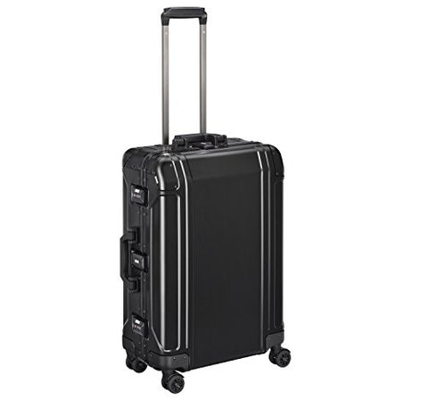 Zero Halliburton Geo Aluminum 3.0 24" 4 Wheel Spinner Travel Case ZRG2524 (BLACK)