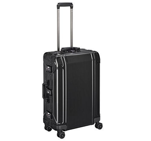 Zero Halliburton Geo Aluminum 3.0 24" 4 Wheel Spinner Travel Case ZRG2524 (BLACK)