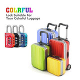 Newtion Tsa Lock 4 Pack,Tsa Approved Luggage Lock,Travel Lock With Double Color Alloy
