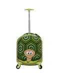 Rockland Jr. Kids' My First Luggage-Polycarbonate Hard Side Spinner, Turtle