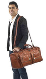 Robert Meyers Fine Leather Classic Duffel Bag (Black)