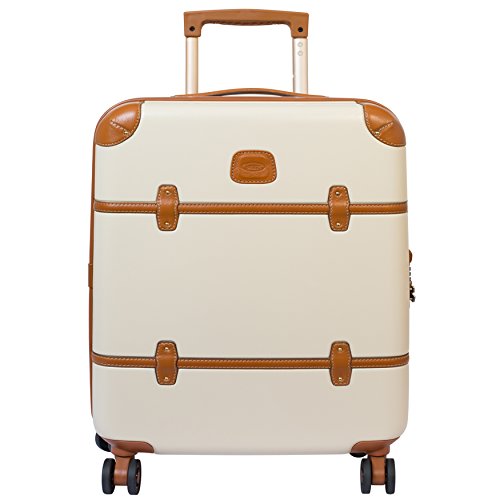 Bric's Luggage Bellagio Ultra-Light 21 Inch Carry On Spinner Trunk, Cream, One Size