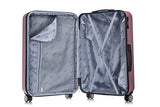 DUKAP Luggage Crypto Lightweight Hardside 3 piece set 20''/28''/32'' Rose Gold
