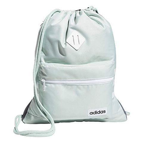 adidas Classic 3S Sackpack, Green Tint/White