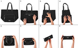 Biaggi Luggage Zipsak 16" Microfold Shopper Tote, Black