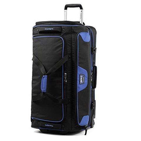Travelpro Bold 30" Rolling Duffle Bag With Drop Bottom, Blue/Black