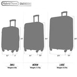 3 Pc Luggage Set Durable Lightweight Hard Case Spinner Suitecase Lug3 Sk541 Champagne