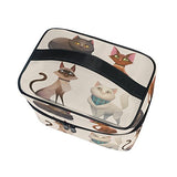 Travel Makeup Bags Four Cartoon Cat Cosmetic Bags Organizer Train Case Toiletry Make Up Pouch