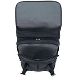 Ben Sherman Heathered Polyester Dual Compartment Flapover 15” Computer Travel Backpack, Navy, One