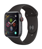 Apple Watch Series 4 (GPS + Cellular, 44mm) - Space Gray Aluminium Case with Black Sport Band