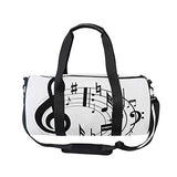 OuLian Gym Bag Music Notes Clipart Women Canvas Duffel Bag Cute Sports Bag for Girls