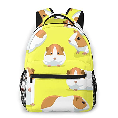 Casual Backpack,Cute Guinea Pig Poses Cartoon,Business Daypack Schoolbag For Men Women Teen